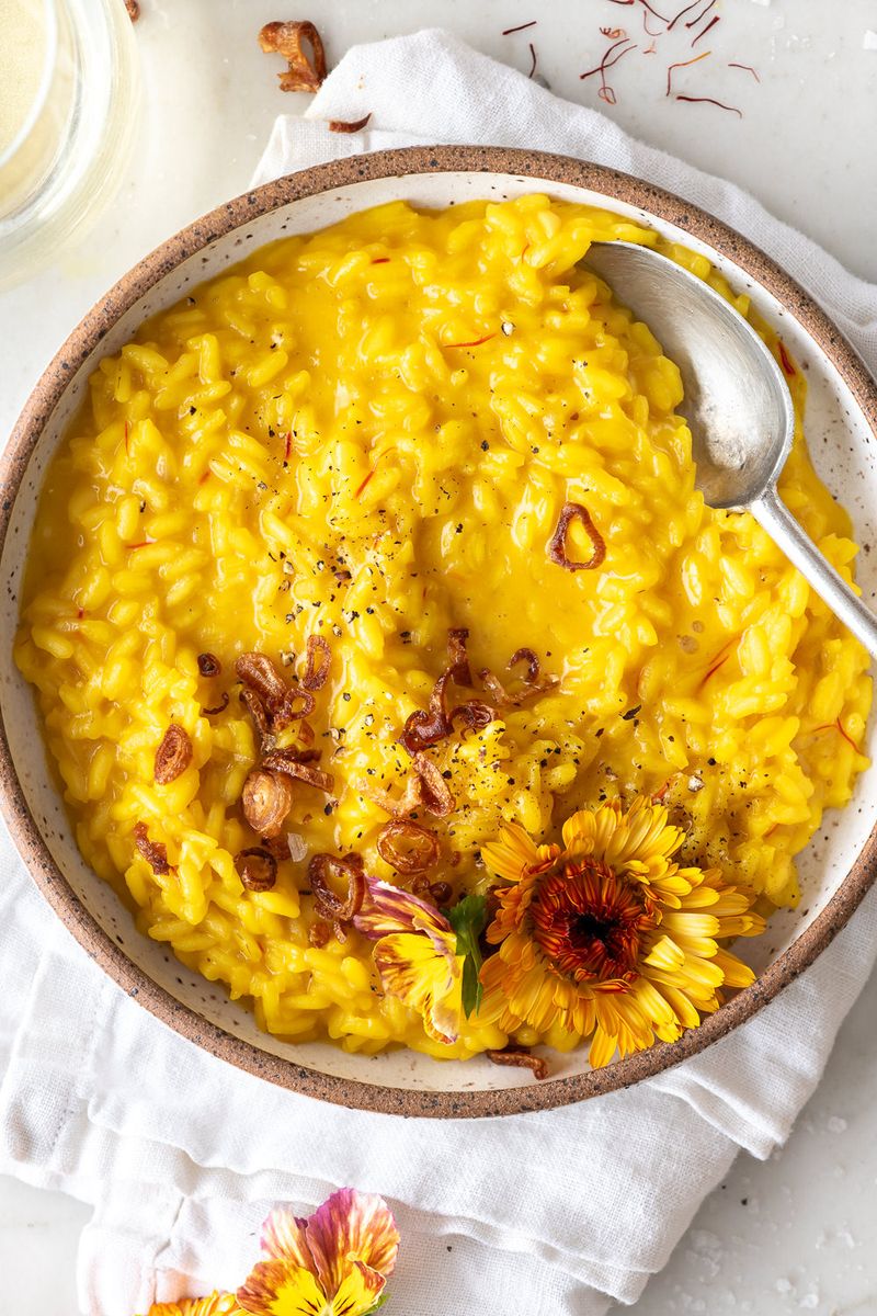 Saffron Petal Risotto