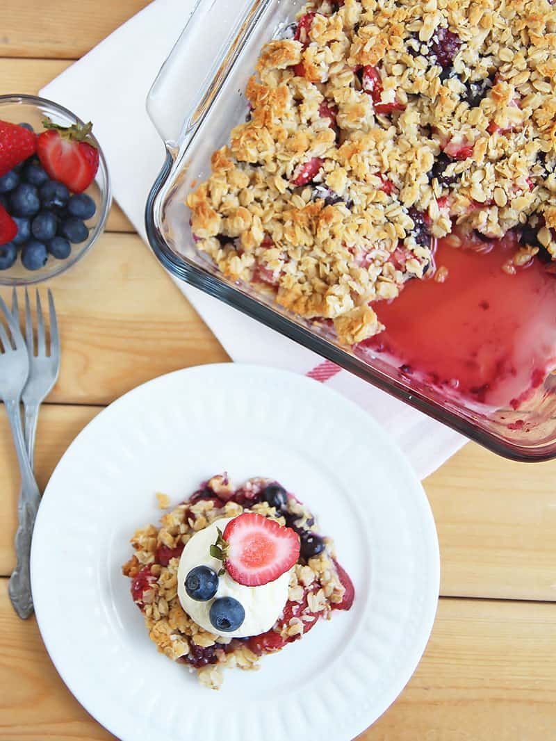 Mixed Berry Crumble