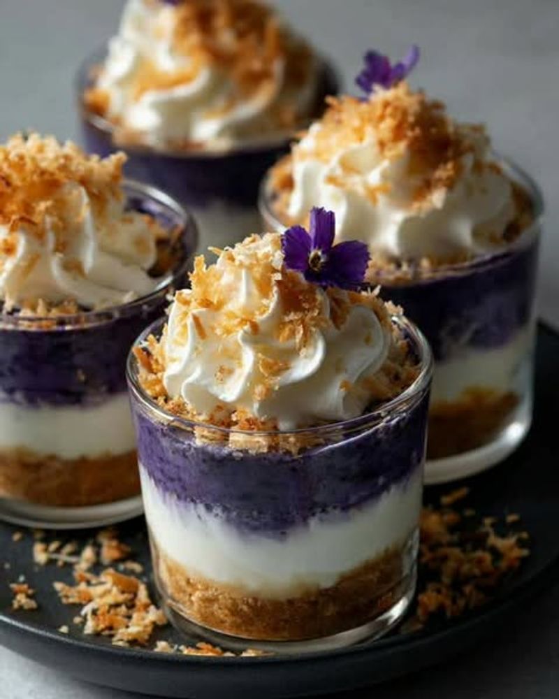 Ube Halaya Cheesecake Pudding
