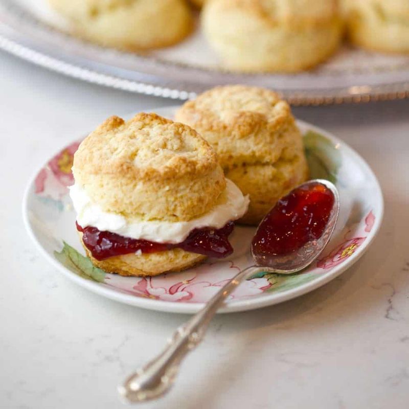 Mini Scones with Clotted Cream