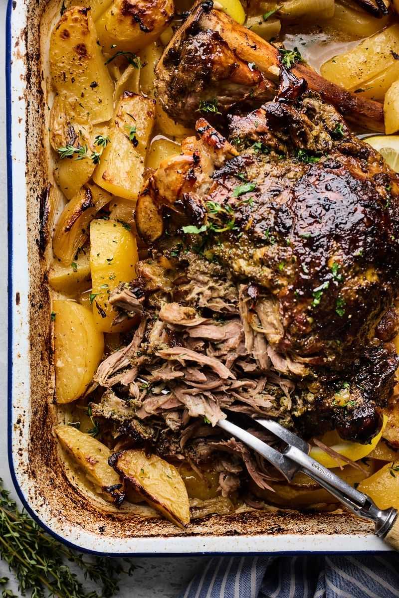 Slow-Roasted Lamb with Potatoes
