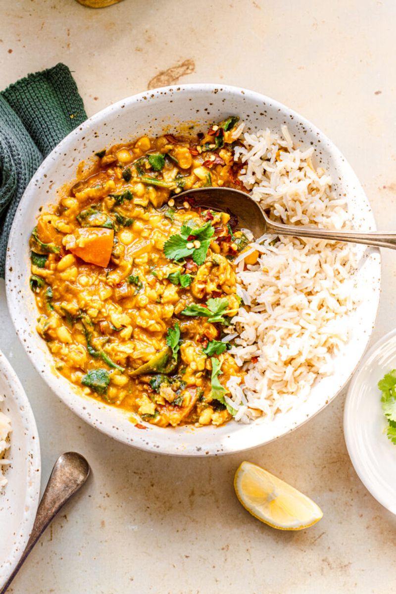 Split Pea Dal With Coconut Milk
