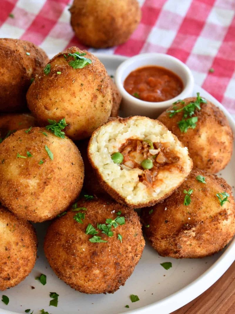 Pea And Lemon Arancini