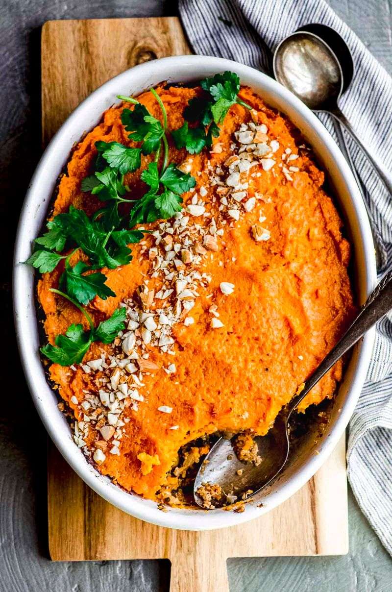 Pea And Sweet Potato Shepherd's Pie