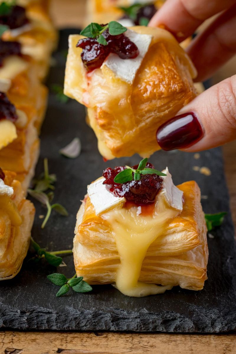 Brie and Cranberry Vol-au-Vents