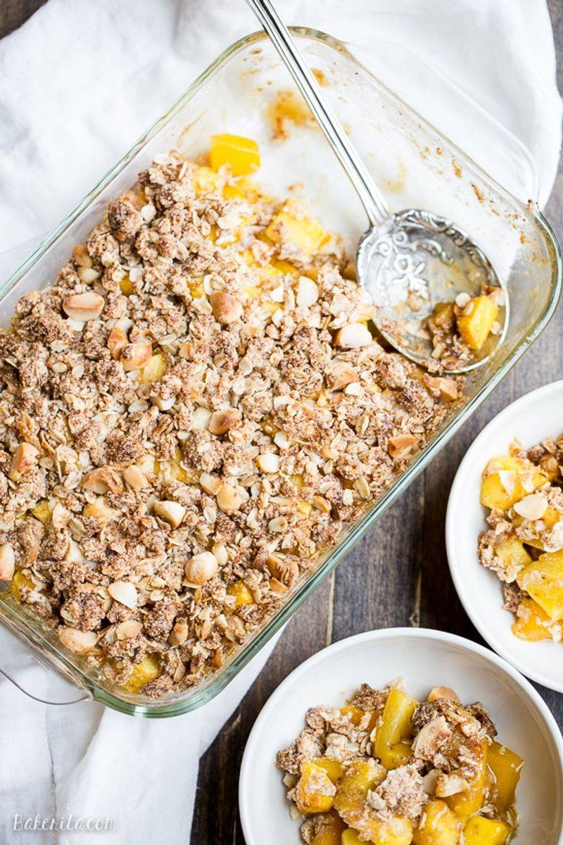 Mango and Pineapple Crumble