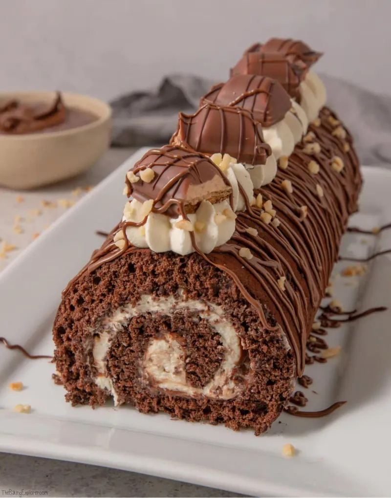 Nutella Hazelnut Cake Roll