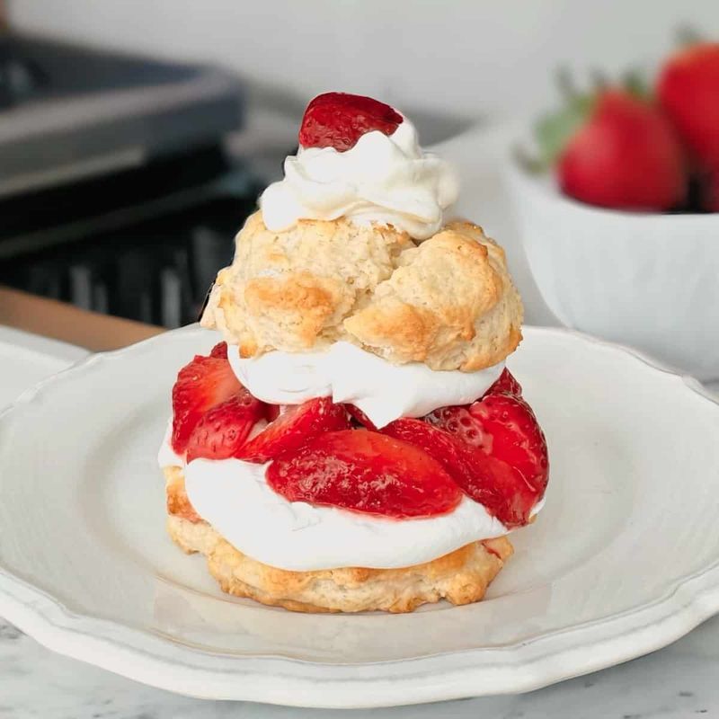 Strawberry Shortcake with Biscuits