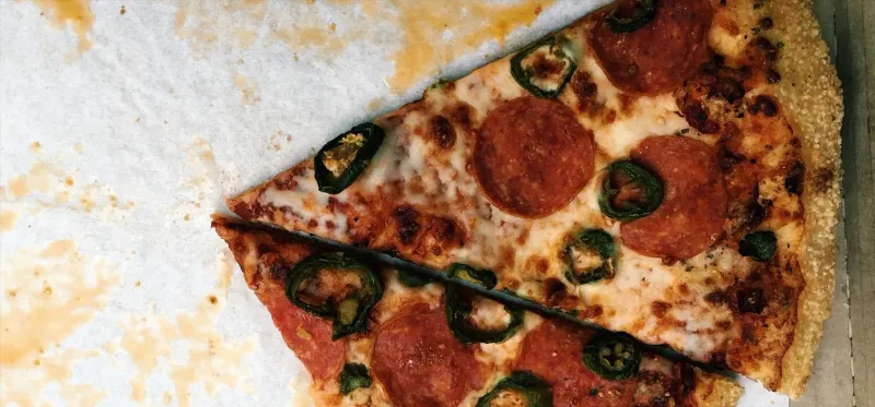 Cold Leftover Pizza for Breakfast