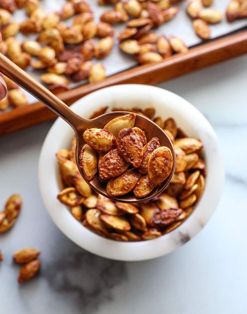 Spicy Roasted Pumpkin Seeds