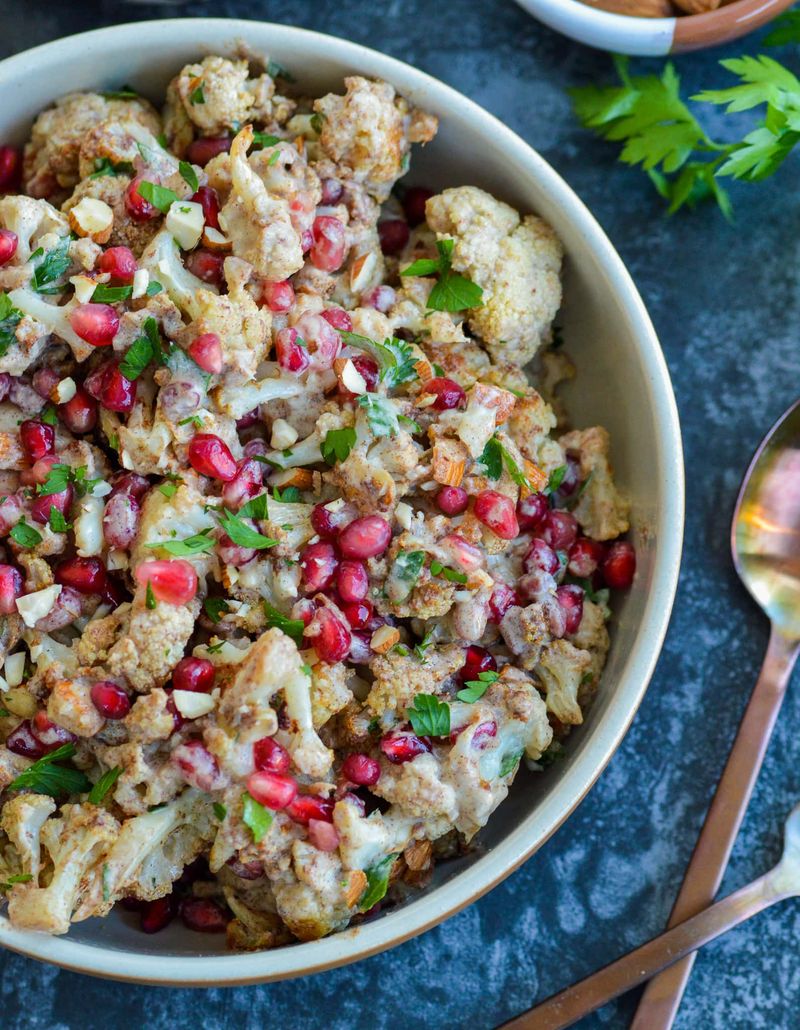 Roasted Cauliflower and Pomegranate Salad