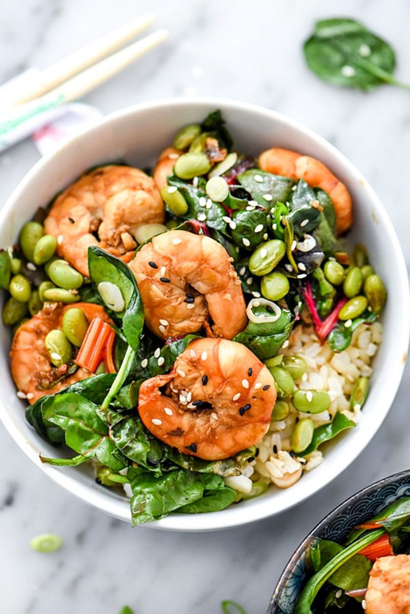 Shrimp and Edamame Fried Rice