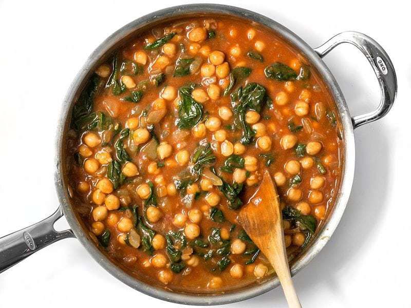 Chickpea and Spinach Curry