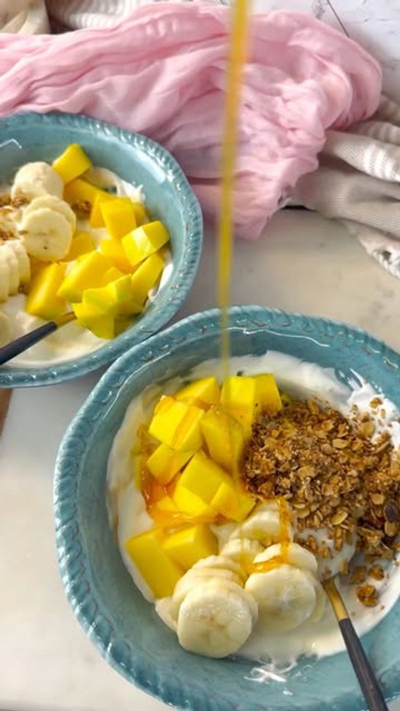 Tropical Mango and Coconut Yoghurt Bowl