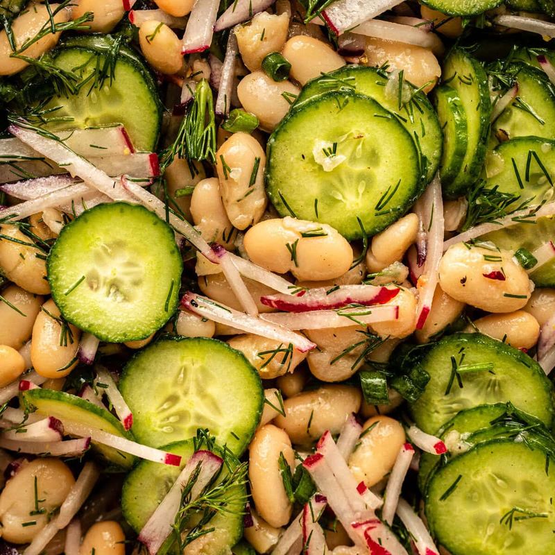 Cucumber Dill and White Bean Salad