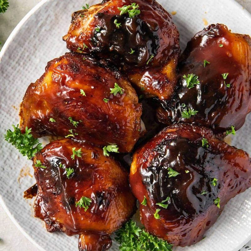 Baked BBQ Chicken Thighs
