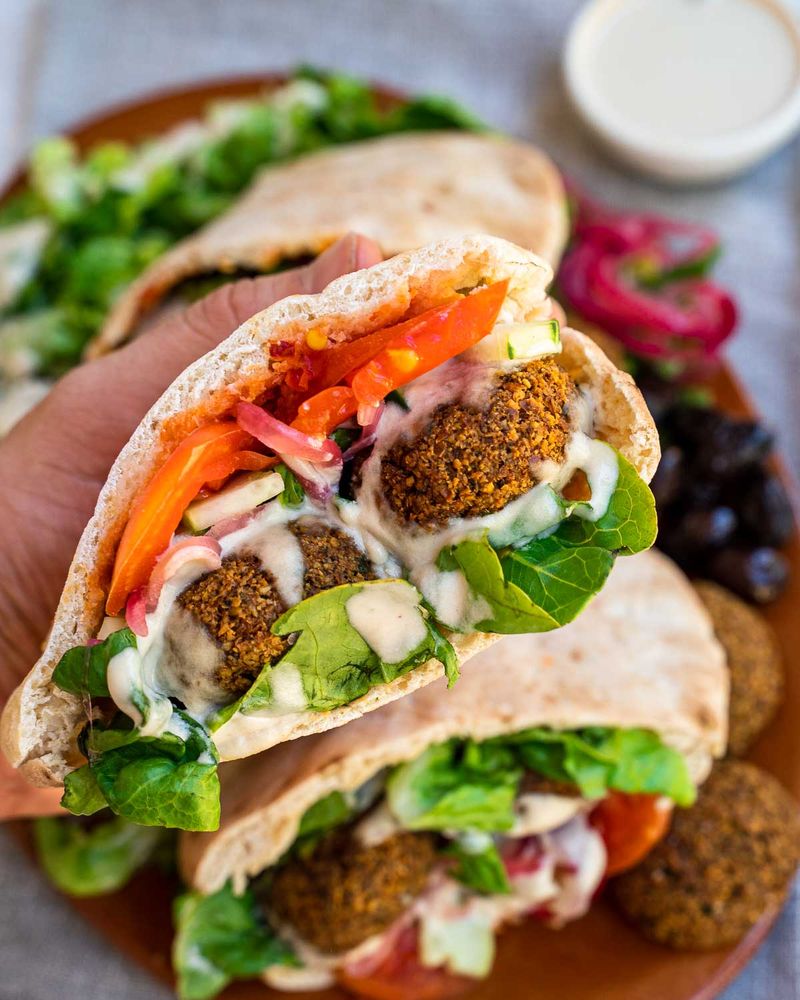 Crispy Falafel and Tzatziki Pita Pocket