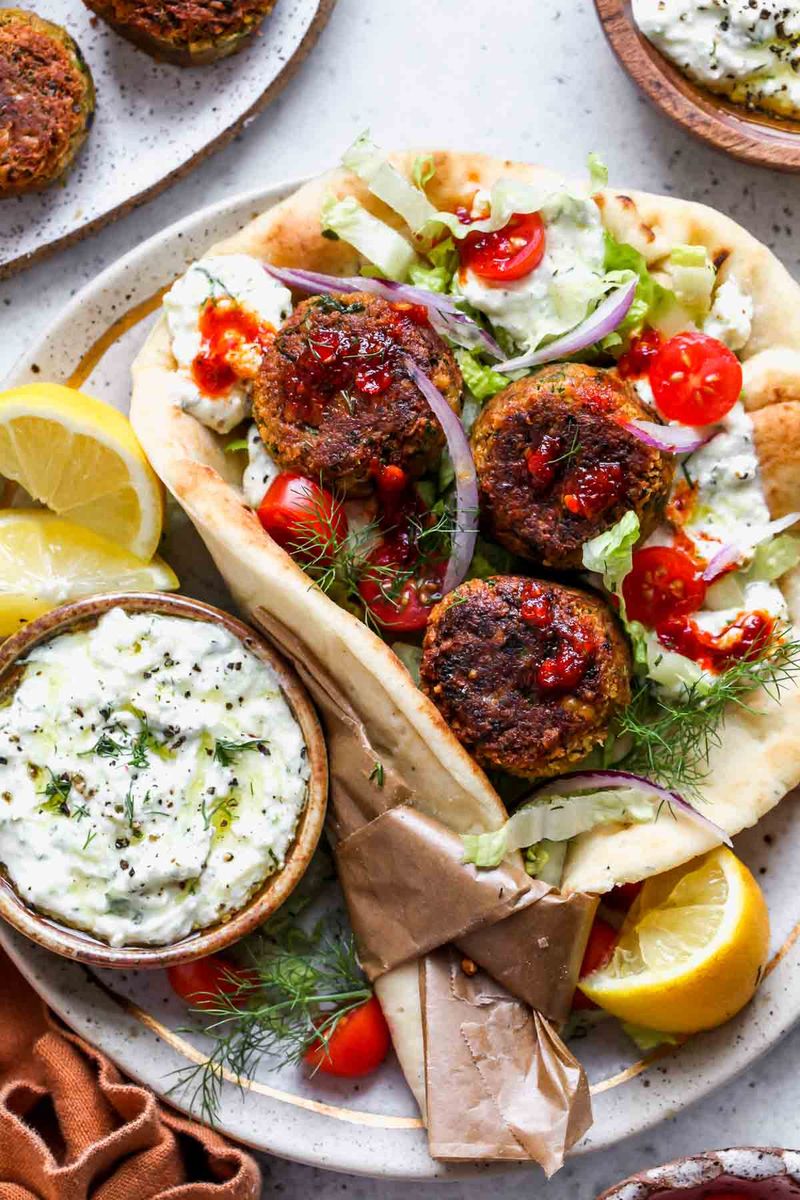 Falafel and Tzatziki Wrap