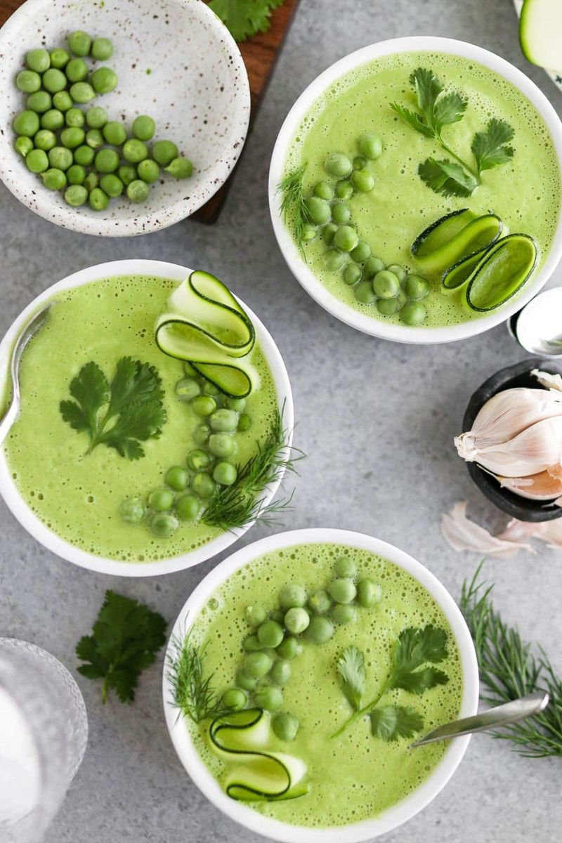 Chilled Cucumber Avocado Soup