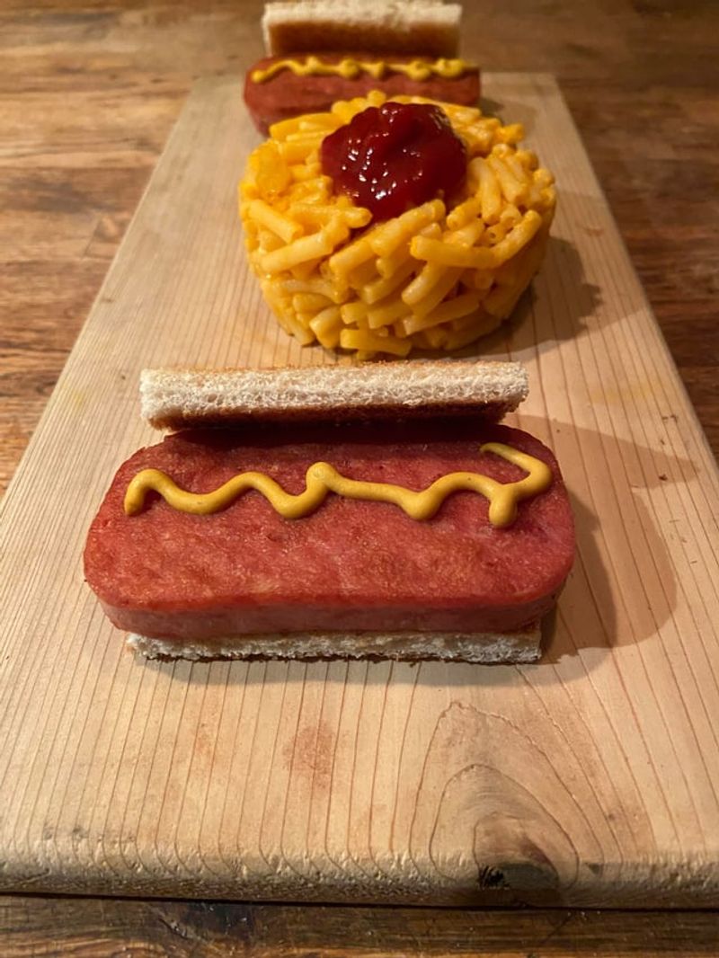Spam and Mustard Sandwich