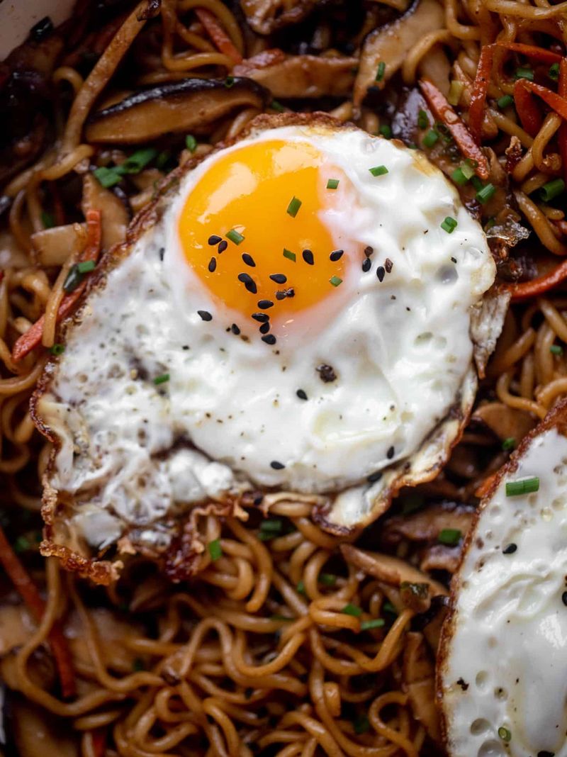 Instant Ramen with a Fried Egg