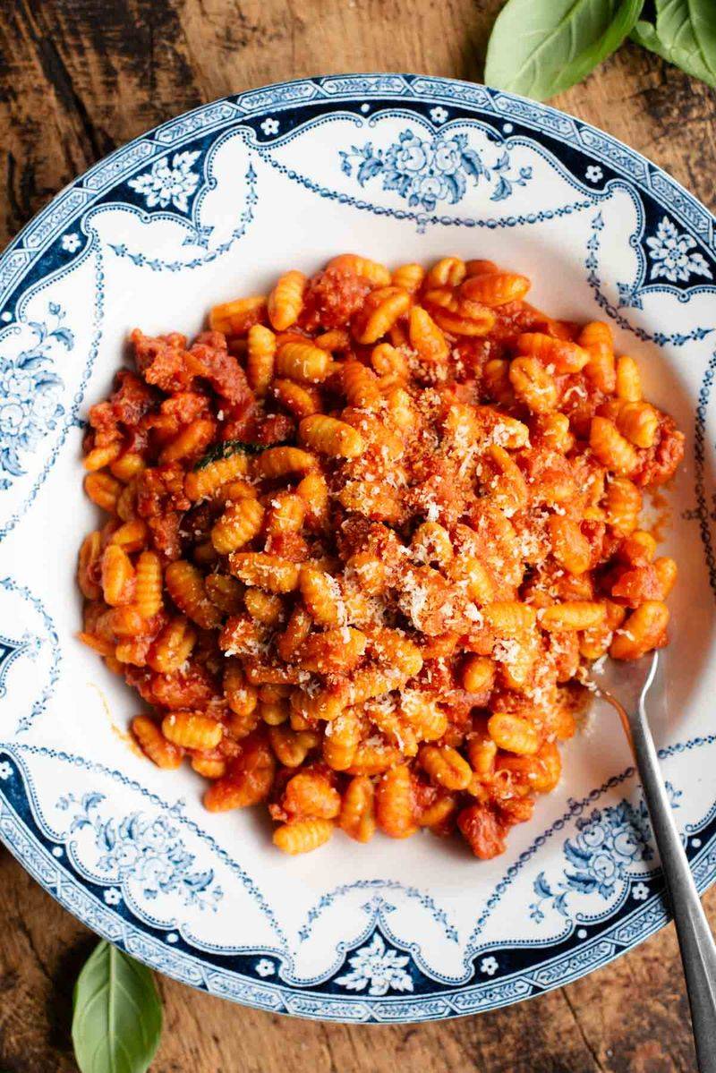 Malloreddus alla Campidanese from Sardinia
