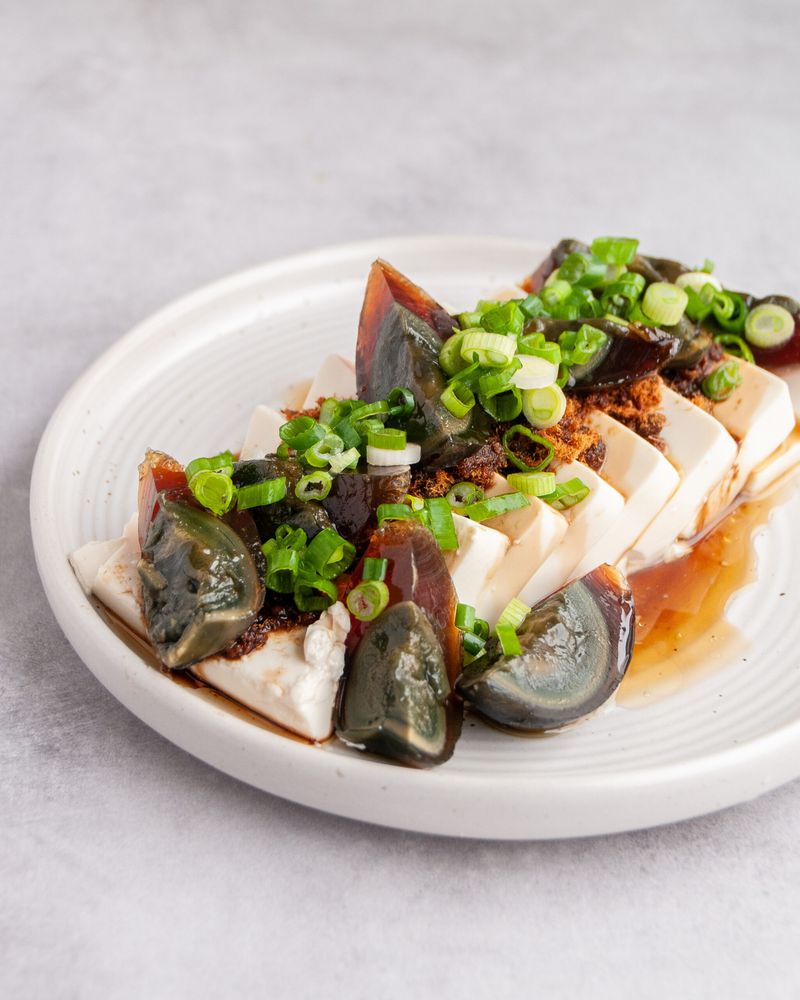 Pidan Tofu (Century Egg Tofu)