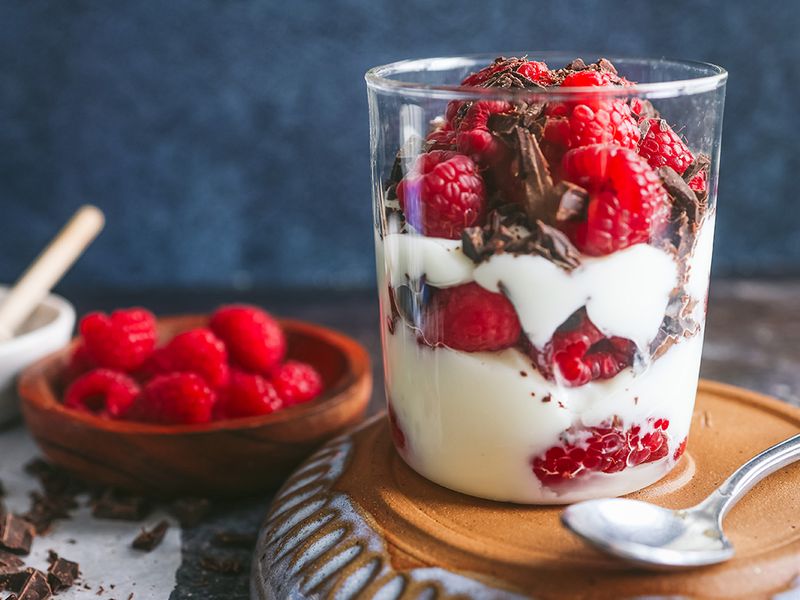 Raspberry and Dark Chocolate Protein Bowl