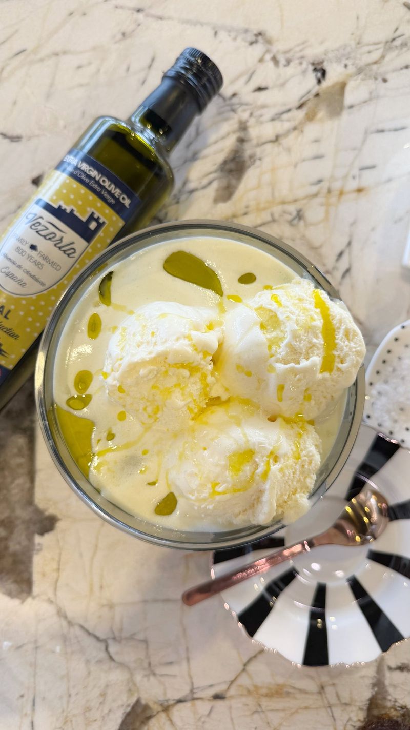 Vanilla Ice Cream and Olive Oil