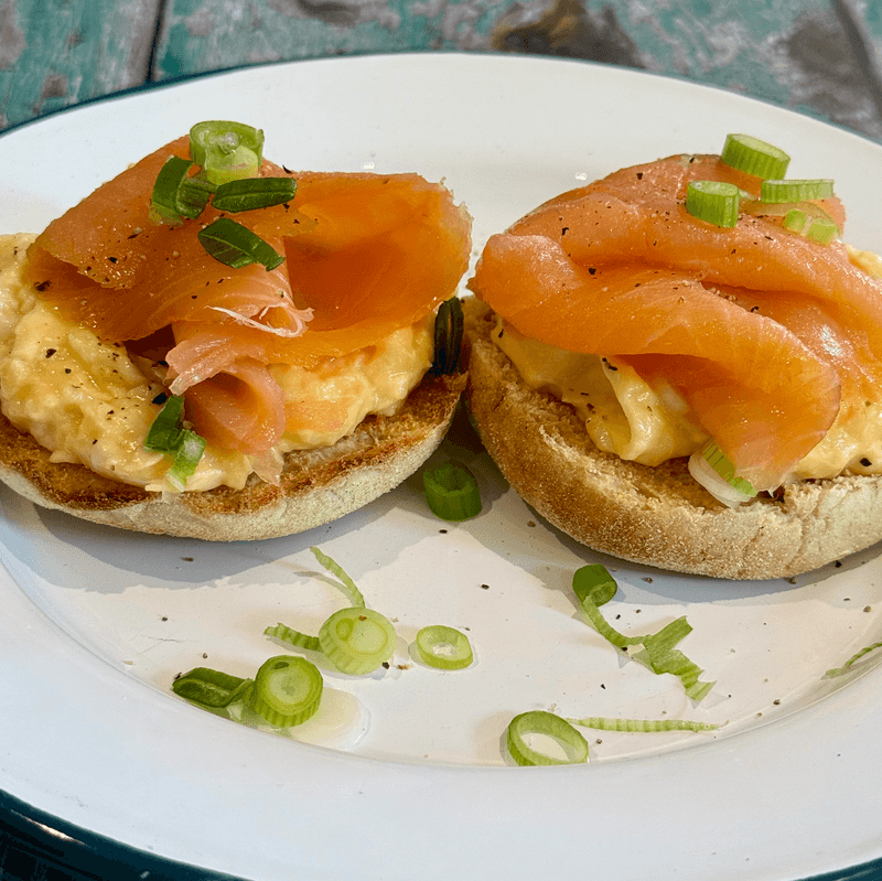 Scrambled Eggs with Smoked Salmon