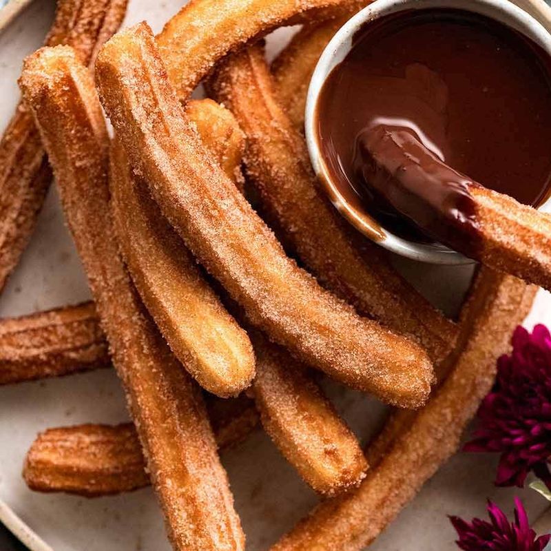 Spanish Churros with Chocolate Sauce