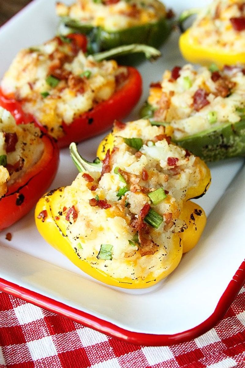 Stuffed Peppers with Potato Filling
