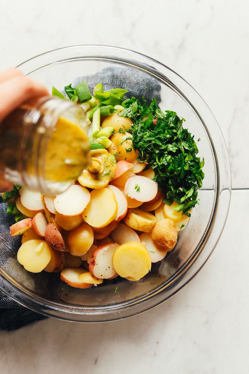 Cold Potato Salad with Mustard Vinaigrette