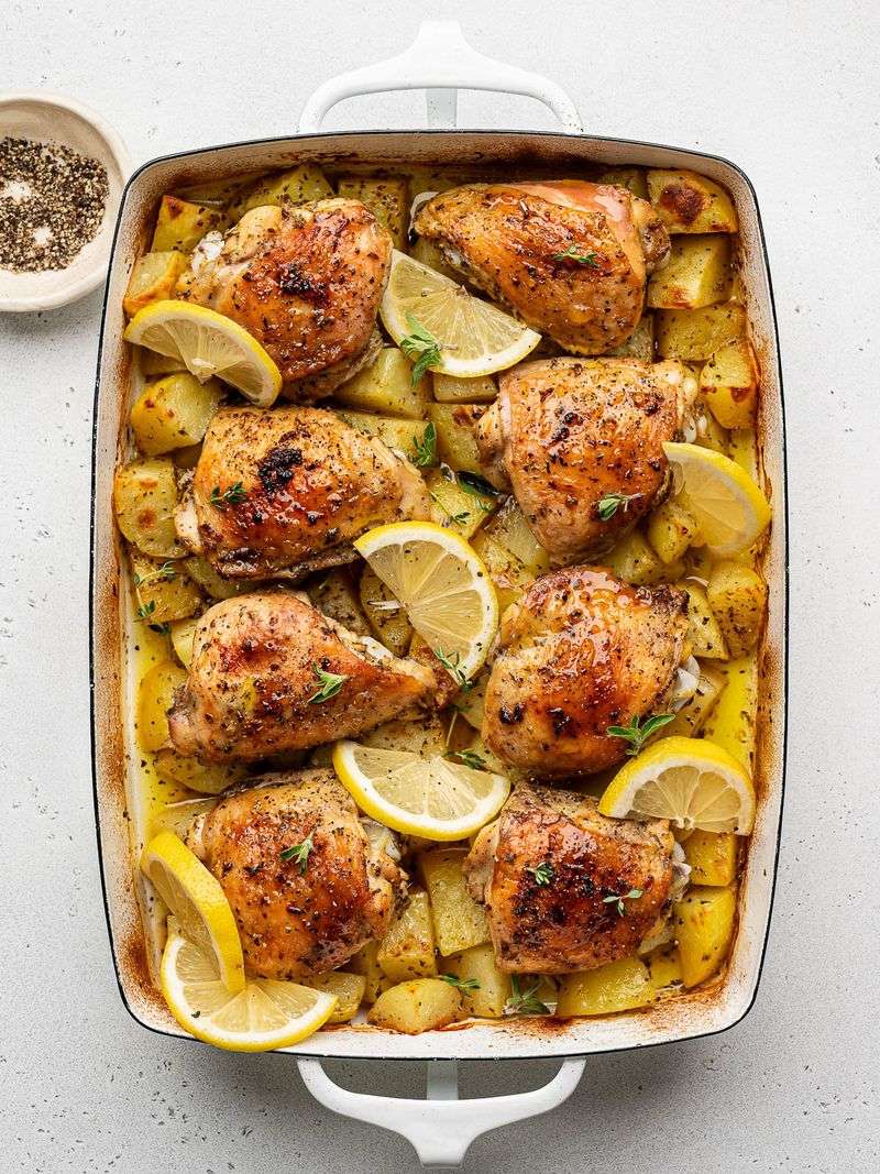 Roast Chicken with Herbs - Greece