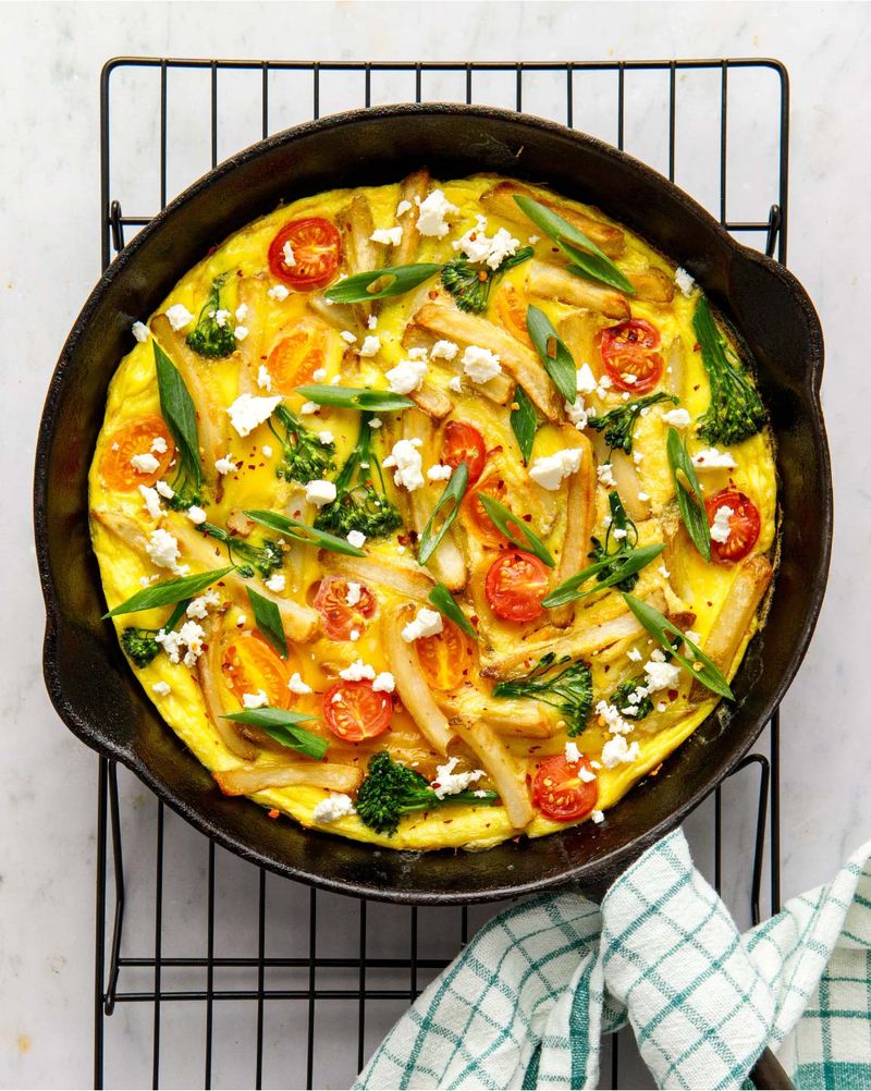 Chip Frittata With Veggies