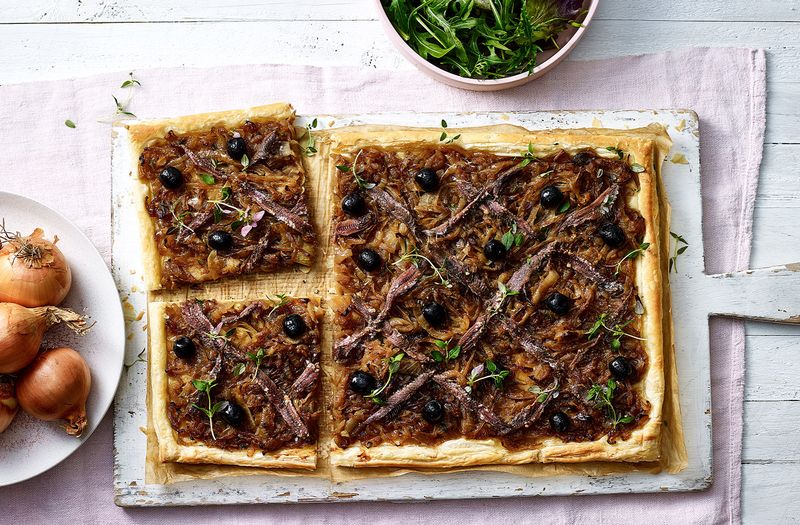 Caramelised Shallot and Anchovy Tart
