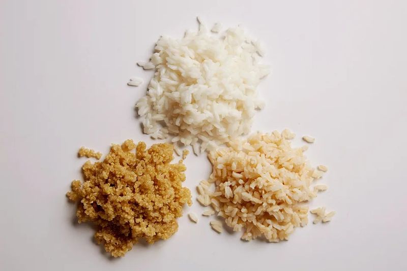 White Rice Swapped for Cauliflower Rice or Quinoa