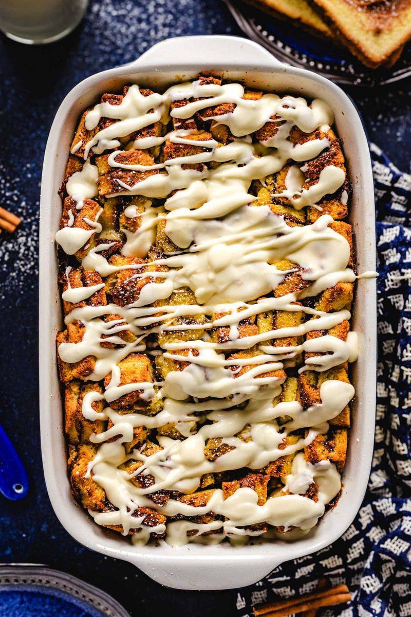 Baked Cinnamon Roll French Toast Casserole