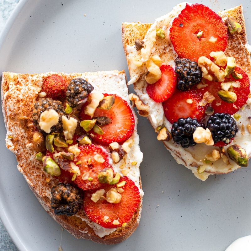 Ricotta Toast with Berries