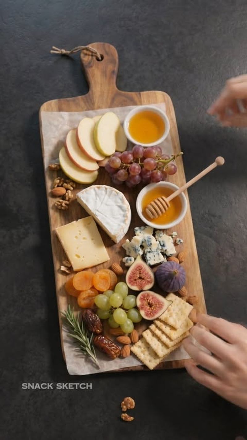 Soft Cheese And Grapes
