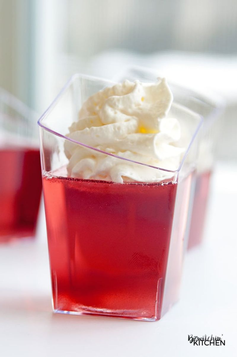 Raspberry Gelatin Cups