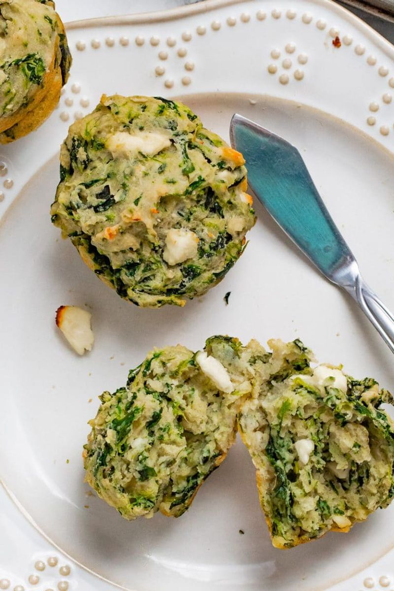 Spinach and Feta Savory Muffins