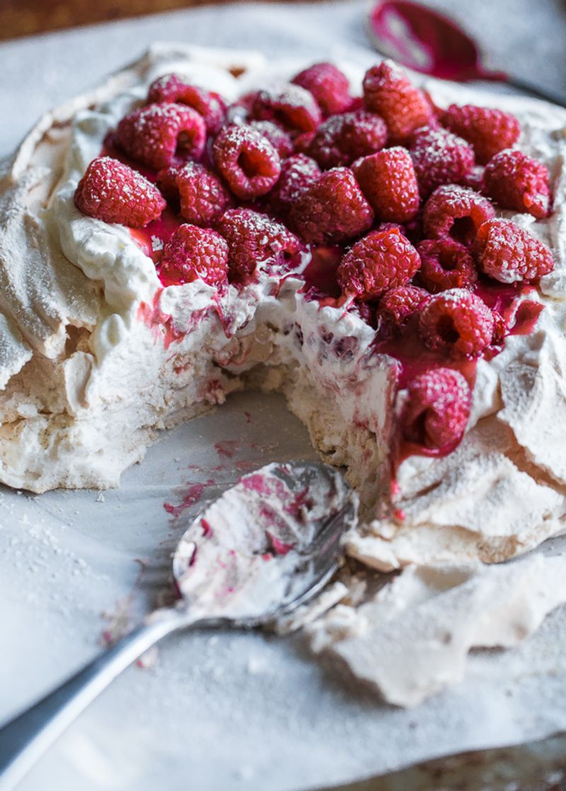 Raspberry Pavlova