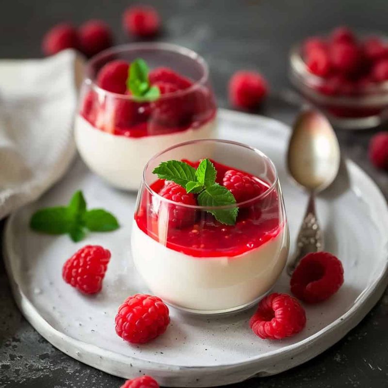 Raspberry Panna Cotta