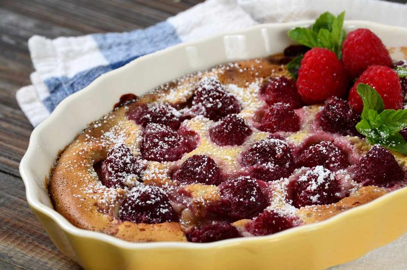 Raspberry Clafoutis