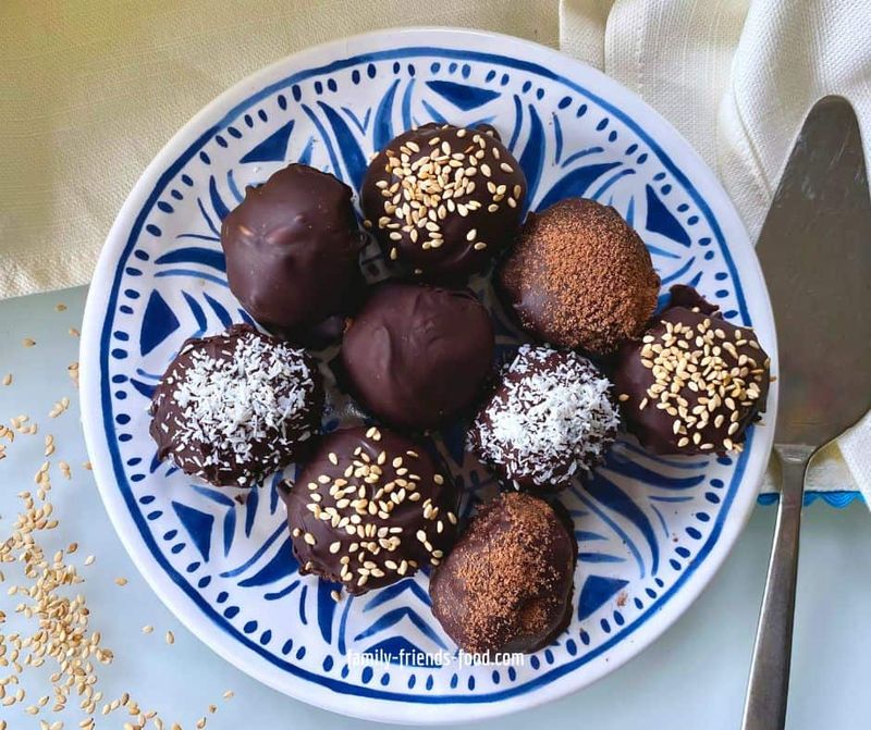 Tahini Date Truffles