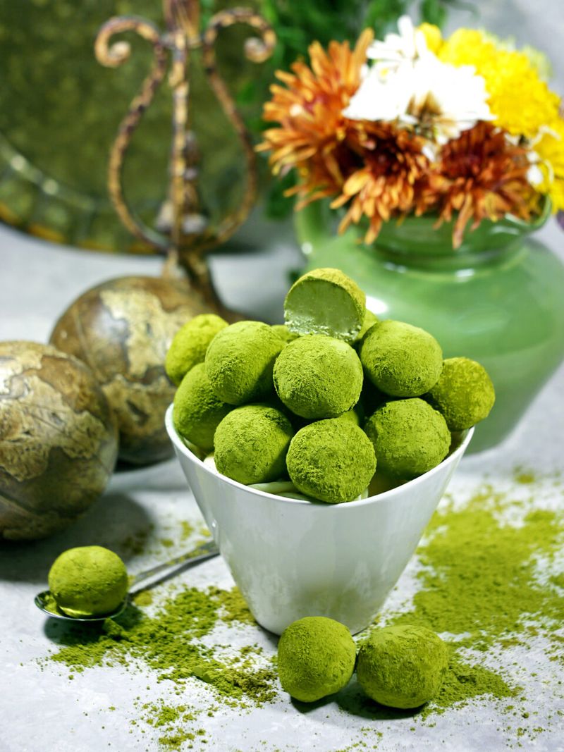 Matcha White Chocolate Truffles