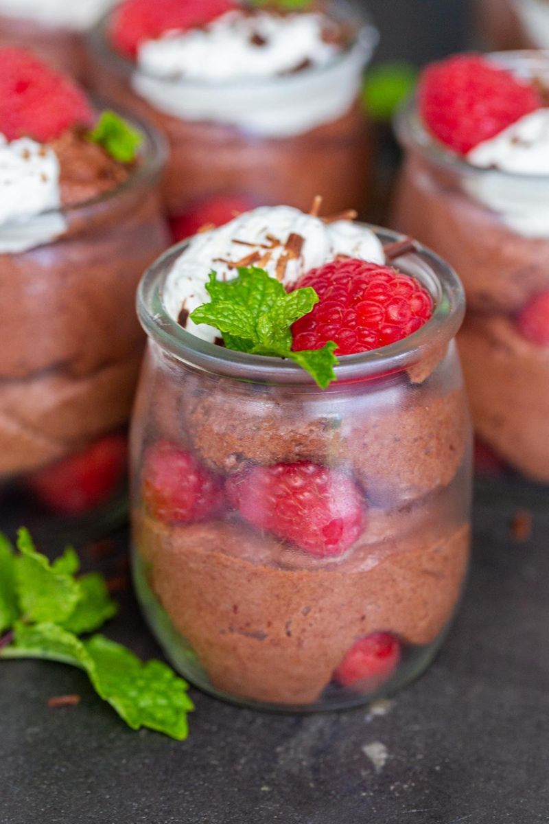 Raspberry Chocolate Mousse