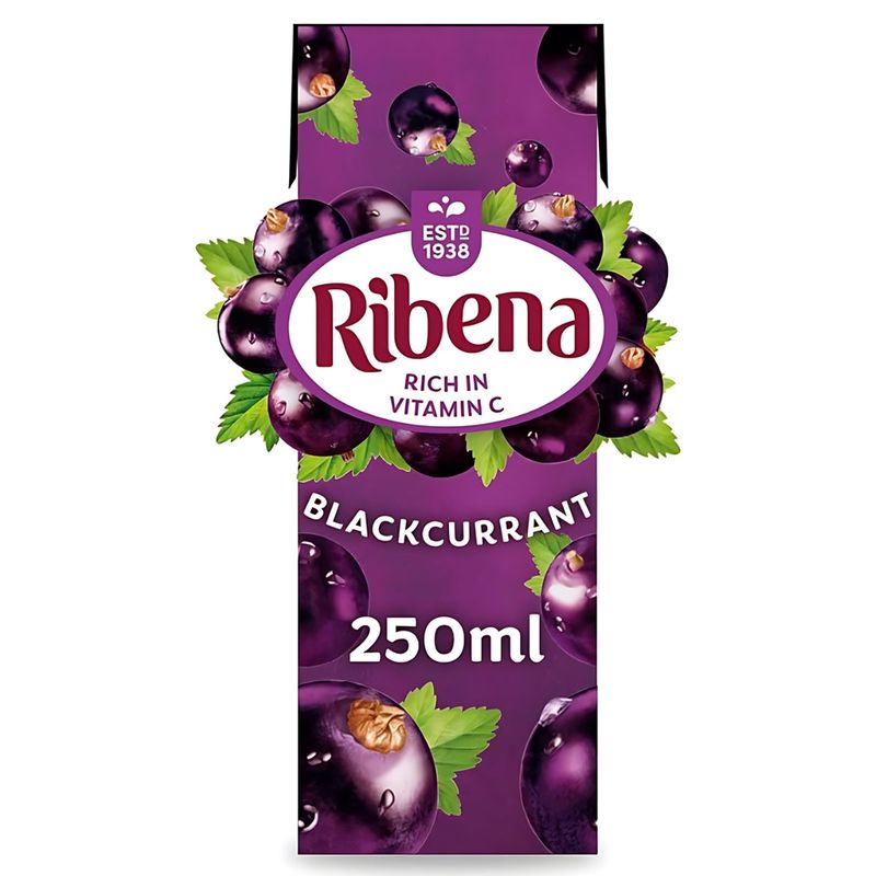Ribena Blackcurrant Drink Carton