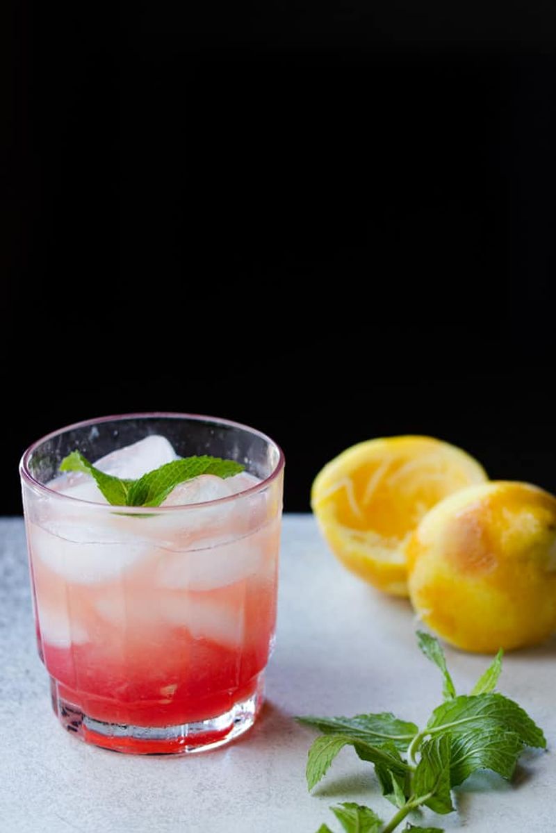 Rhubarb Lemonade Spritzer